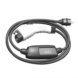 EV charging cable Type 1 to schuko with control box 16A