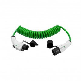 EV charging cable Type 1 to Type 2 Spiral 32A 1 Phase