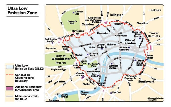 Ultra Low Emission Zone in London is Now Active | EV Charge