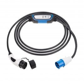 EV-Ladekabel Typ 2 zu CEE stecker mit controlbox 32A