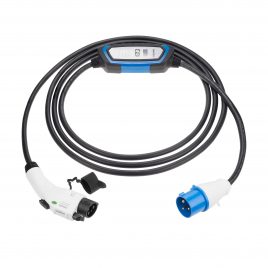 EV-Ladekabel Typ 1 zu CEE stecker mit controlbox 32A