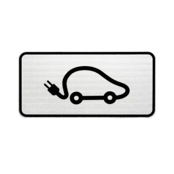 Parkeerbord voor elektrische voertuigen (20x40 cm)